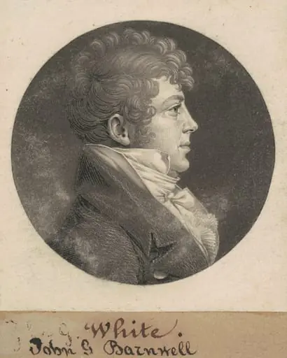 John Gibbes Barnwell, by Charles Balthazar Julien Févret de Saint-Mémin