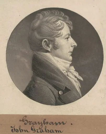 John Graham, by Charles Balthazar Julien Févret de Saint-Mémin