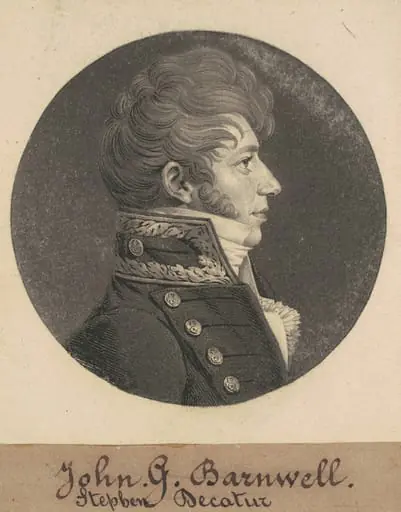 John Green, by Charles Balthazar Julien Févret de Saint-Mémin