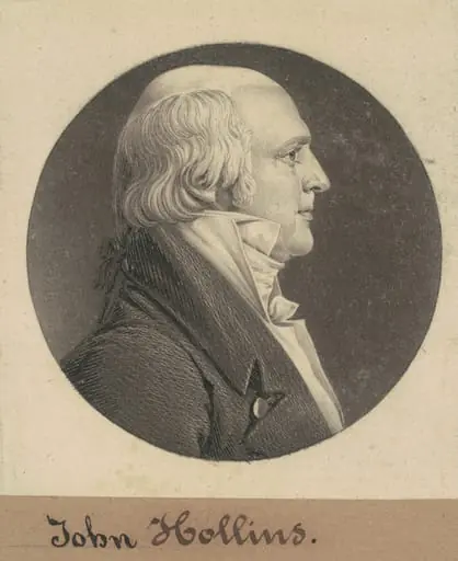 John Hollins, by Charles Balthazar Julien Févret de Saint-Mémin