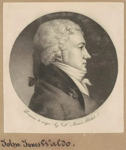 John Jones Waldo, by Charles Balthazar Julien Févret de Saint-Mémin