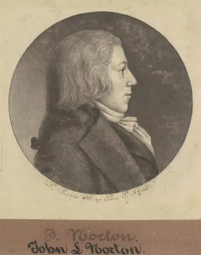 John Leake Norton, by Charles Balthazar Julien Févret de Saint-Mémin