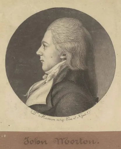 John Morton, by Charles Balthazar Julien Févret de Saint-Mémin