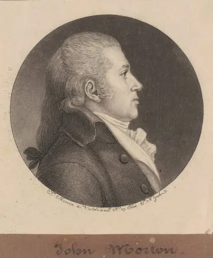 John Morton, by Charles Balthazar Julien Févret de Saint-Mémin
