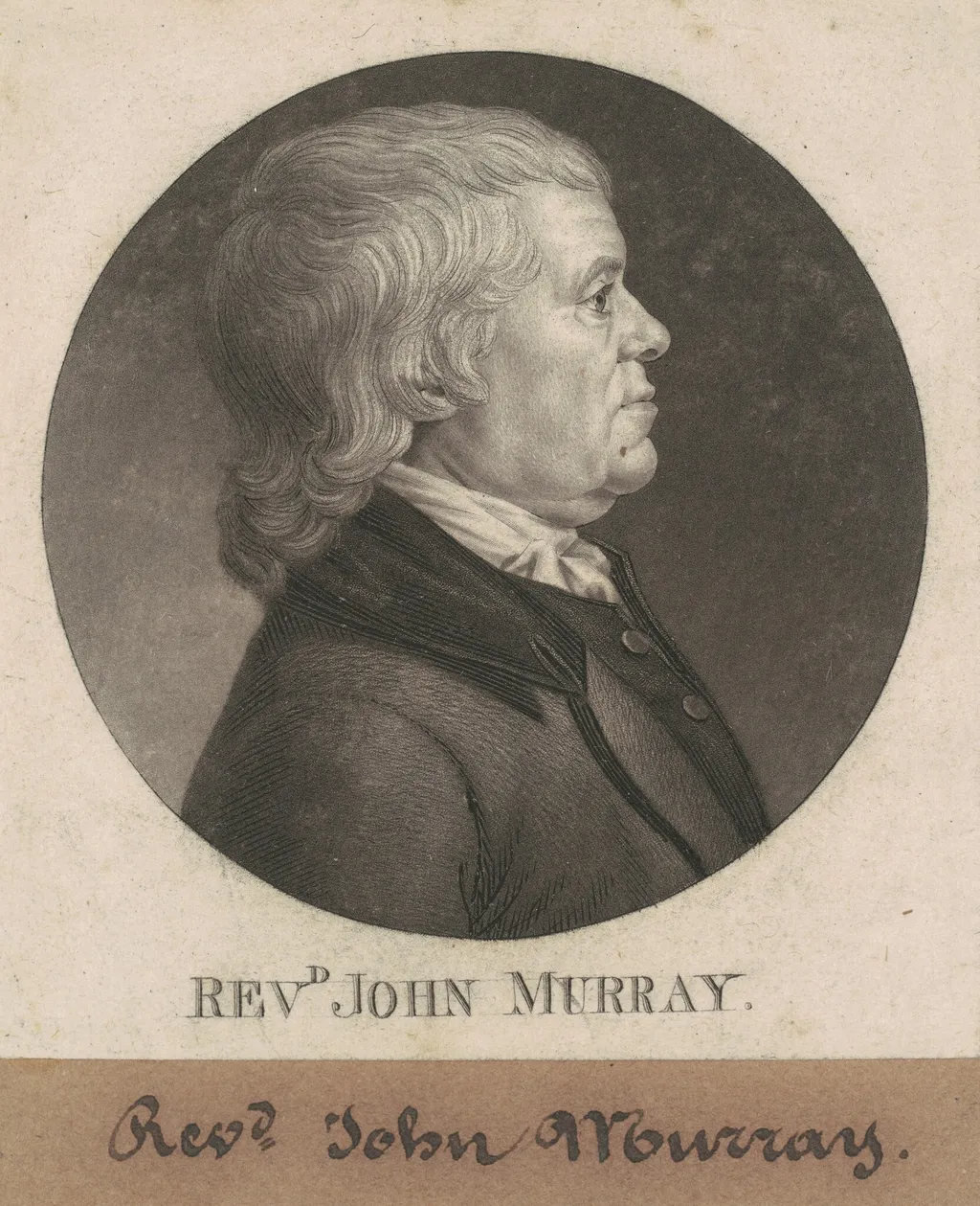 John Murray, by Charles Balthazar Julien Févret de Saint-Mémin, ink, 1802