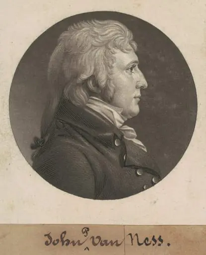 John Peter Van Ness, by Charles Balthazar Julien Févret de Saint-Mémin