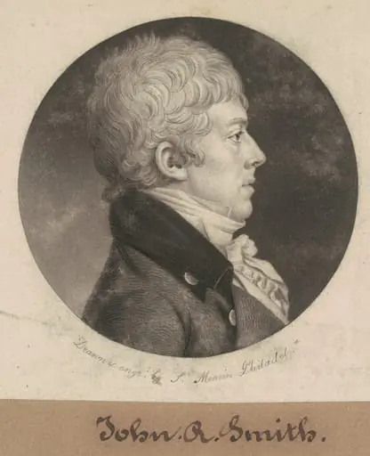 John R. Smith, by Charles Balthazar Julien Févret de Saint-Mémin