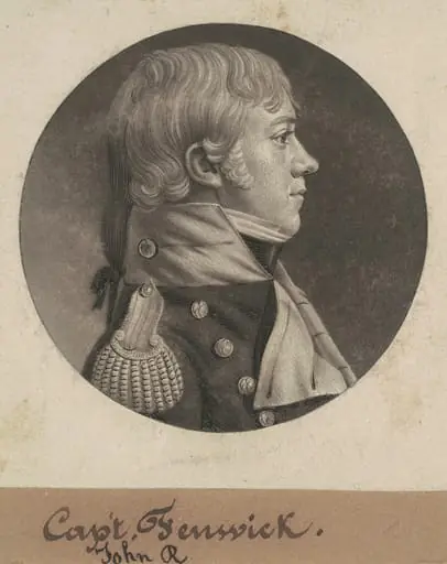 John Roger Fenwick, by Charles Balthazar Julien Févret de Saint-Mémin