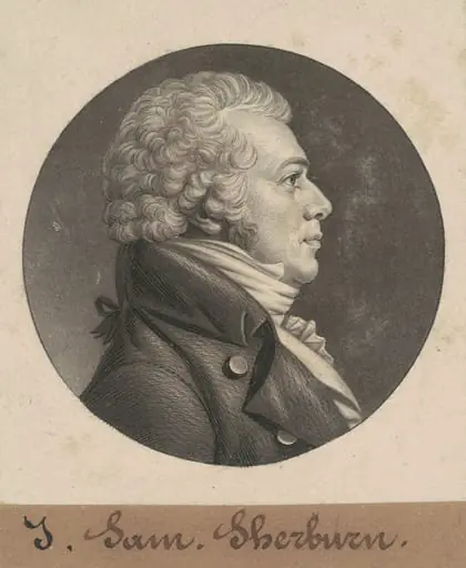 John Samuel Sherburne, by Charles Balthazar Julien Févret de Saint-Mémin
