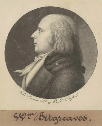 John Sitgreaves, by Charles Balthazar Julien Févret de Saint-Mémin