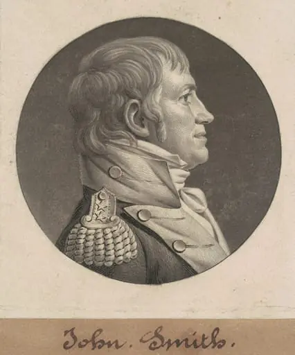 John Smith, by Charles Balthazar Julien Févret de Saint-Mémin