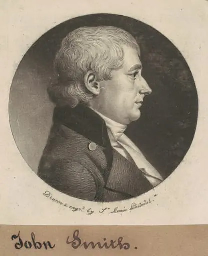 John Smith, by Charles Balthazar Julien Févret de Saint-Mémin