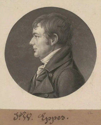 John Wayles Eppes, by Charles Balthazar Julien Févret de Saint-Mémin