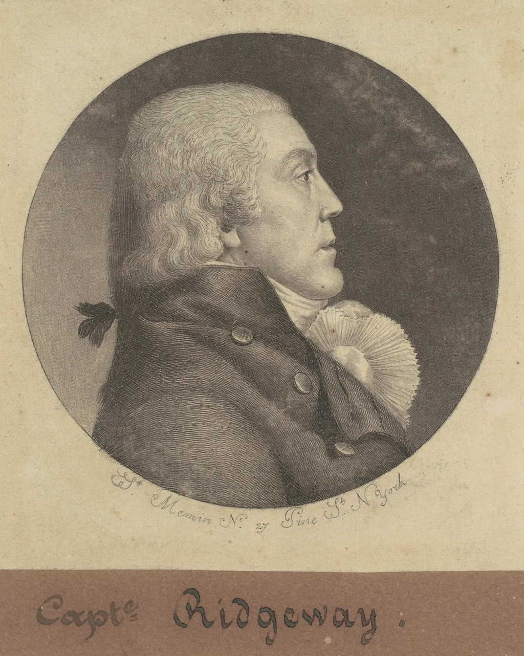 Jones Fawson, by Charles Balthazar Julien Févret de Saint-Mémin, ink, 1797