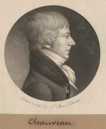 Joseph Anthony Chaveau, by Charles Balthazar Julien Févret de Saint-Mémin