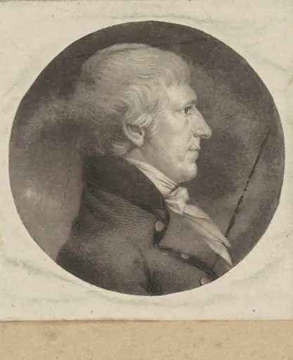 Joseph Barker, by Charles Balthazar Julien Févret de Saint-Mémin