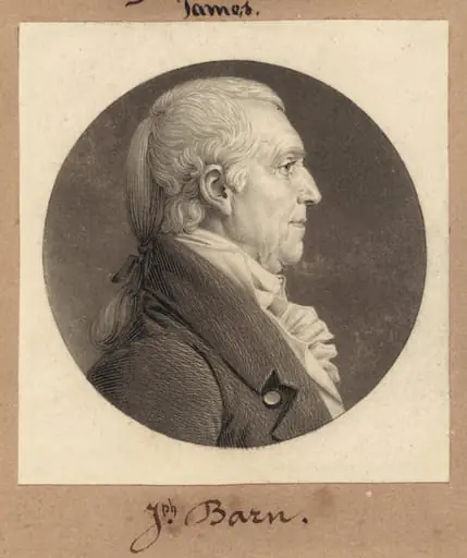 Joseph Barn, by Charles Balthazar Julien Févret de Saint-Mémin