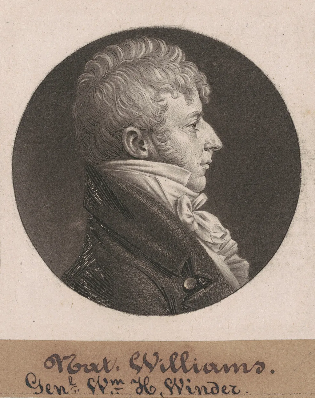 Joseph Ennalls Muse, by Charles Balthazar Julien Févret de Saint-Mémin, ink, 1804