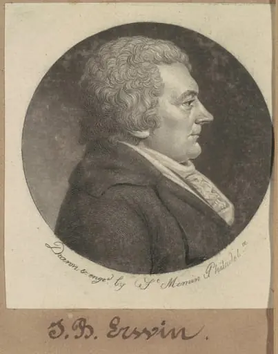 Joseph Erwin, by Charles Balthazar Julien Févret de Saint-Mémin