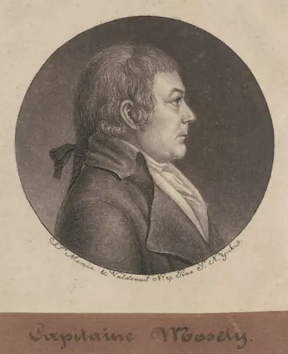 Joseph Mosely, by Charles Balthazar Julien Févret de Saint-Mémin