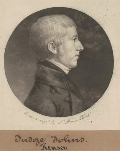 Kensey Johns, by Charles Balthazar Julien Févret de Saint-Mémin