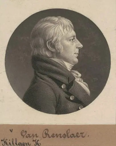 Kiliaen Kiliaen Van Rensselaer, by Charles Balthazar Julien Févret de Saint-Mémin