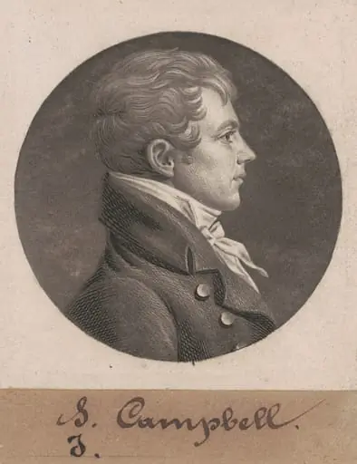 Levin Hicks Campbell, by Charles Balthazar Julien Févret de Saint-Mémin