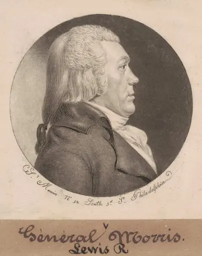Lewis Richard Morris, by Charles Balthazar Julien Févret de Saint-Mémin