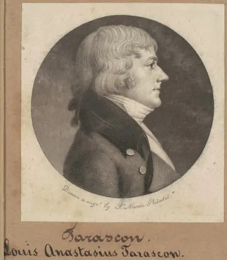 Louis Anastasius Tarascon, by Charles Balthazar Julien Févret de Saint-Mémin