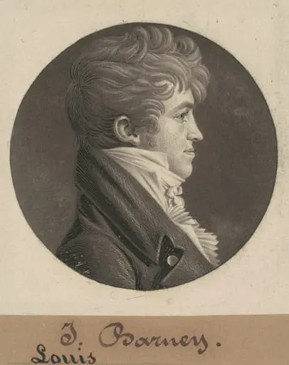 Louis Barney, by Charles Balthazar Julien Févret de Saint-Mémin