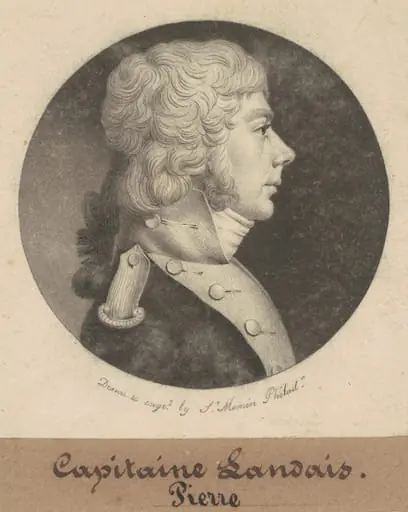Louis Landais, by Charles Balthazar Julien Févret de Saint-Mémin