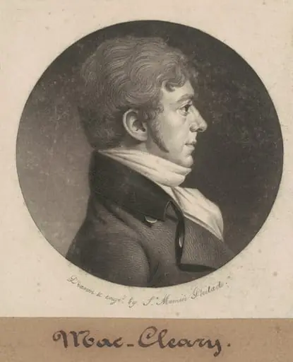 MacCleary, by Charles Balthazar Julien Févret de Saint-Mémin
