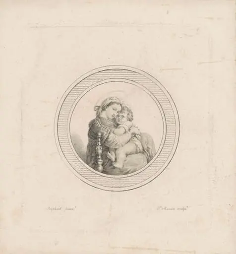 Madonna della seggiola, by Charles Balthazar Julien Févret de Saint-Mémin