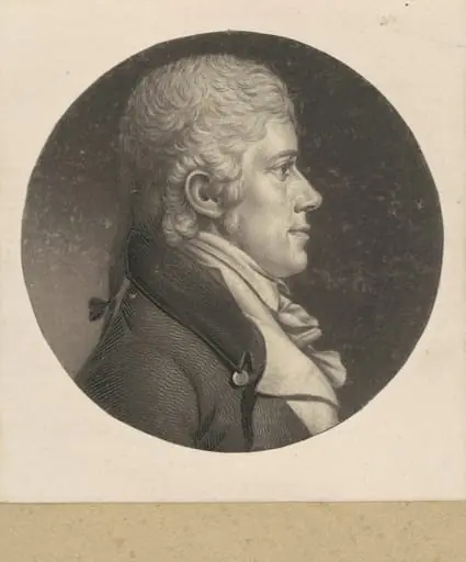 Mahlon Dickerson, by Charles Balthazar Julien Févret de Saint-Mémin