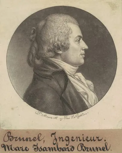 Marc Isambard Brunel, by Charles Balthazar Julien Févret de Saint-Mémin