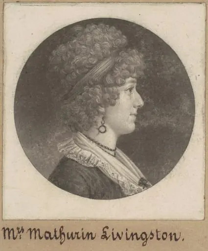 Margaret Lewis Livingston, by Charles Balthazar Julien Févret de Saint-Mémin