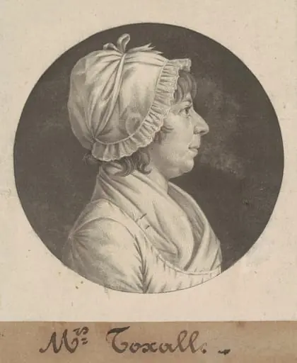Margaret Smith Foxall, by Charles Balthazar Julien Févret de Saint-Mémin