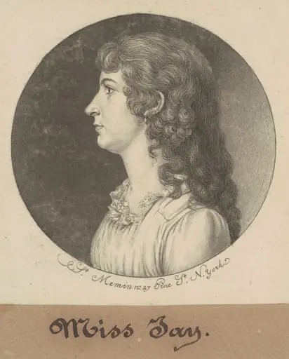 Maria Jay, by Charles Balthazar Julien Févret de Saint-Mémin