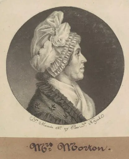 Maria Sophia Kemper Morton, by Charles Balthazar Julien Févret de Saint-Mémin