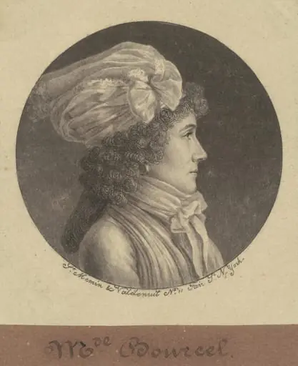 Marie Francoise Bancel, by Charles Balthazar Julien Févret de Saint-Mémin