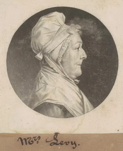 Martha Lampley Levy, by Charles Balthazar Julien Févret de Saint-Mémin