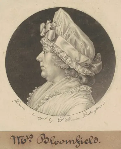 Mary McIlvaine Bloomfield, by Charles Balthazar Julien Févret de Saint-Mémin