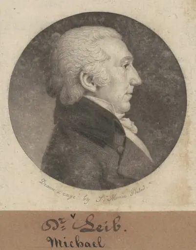 Michael Leib, by Charles Balthazar Julien Févret de Saint-Mémin