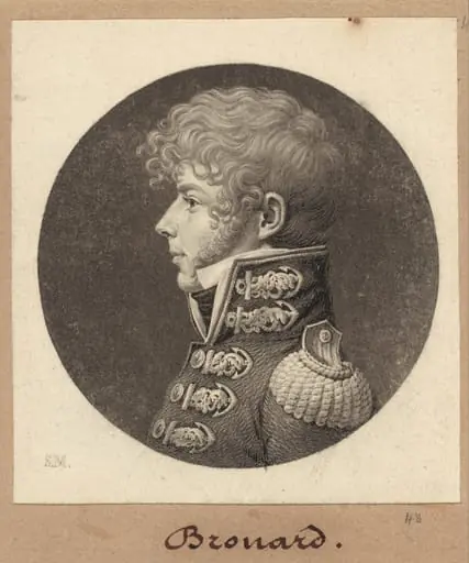 Michel Angélique Brouard, by Charles Balthazar Julien Févret de Saint-Mémin