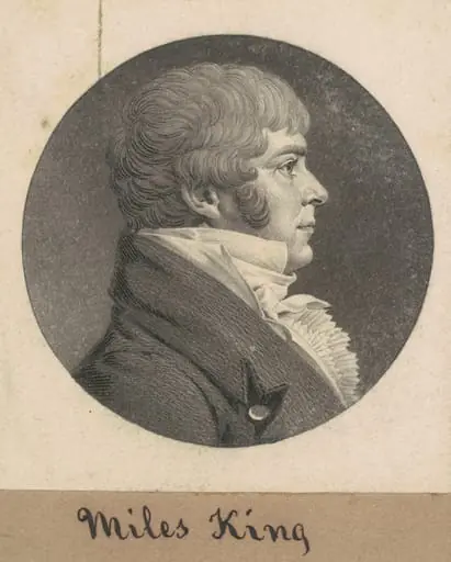 Miles King, Jr., by Charles Balthazar Julien Févret de Saint-Mémin
