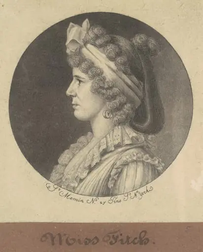 Miss Fitch, by Charles Balthazar Julien Févret de Saint-Mémin