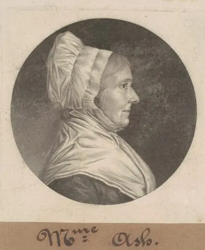 Mrs. Ash, by Charles Balthazar Julien Févret de Saint-Mémin