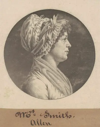 Mrs. Smith, by Charles Balthazar Julien Févret de Saint-Mémin