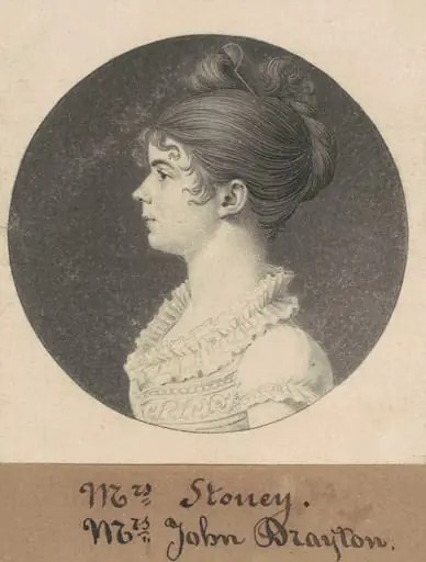 Mrs. William Drayton, by Charles Balthazar Julien Févret de Saint-Mémin