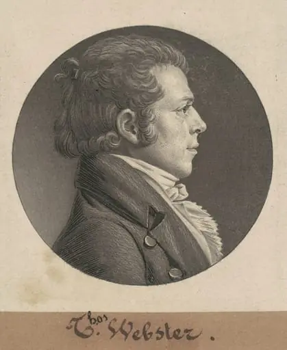 Nimrod Owings, by Charles Balthazar Julien Févret de Saint-Mémin